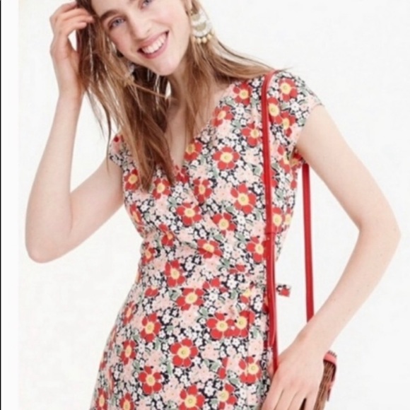 J.Crew Easy Wrap Dress 100%Viscose size XXS - Picture 4 of 7